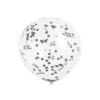 Confetti Ballonnen Zwart 40cm 6st