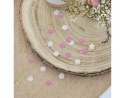 Confetti Bloemen Roze/Wit 7gr -Feestspullen Winkel confetti bloemen roze wit 7gr 1