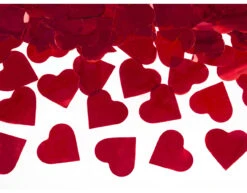 Confetti Kanon Hartjes Rood 60cm -Feestspullen Winkel confetti kanon hartjes rood 60cm 2