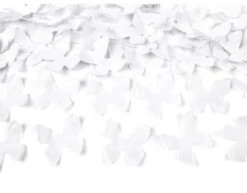 Confetti Kanon Vlinders Wit 40cm -Feestspullen Winkel confetti kanon vlinders wit 40cm 2