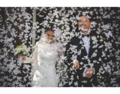 Confetti Kanon Vlinders Wit 80cm -Feestspullen Winkel confetti kanon vlinders wit 80cm 4