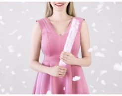 Confetti Kanon Witte Rozenblaadjes 60cm -Feestspullen Winkel confetti kanon witte rozenblaadjes 60cm 4