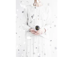 Confetti Kanon Zilver 18cm -Feestspullen Winkel confetti kanon zilver 18cm 3