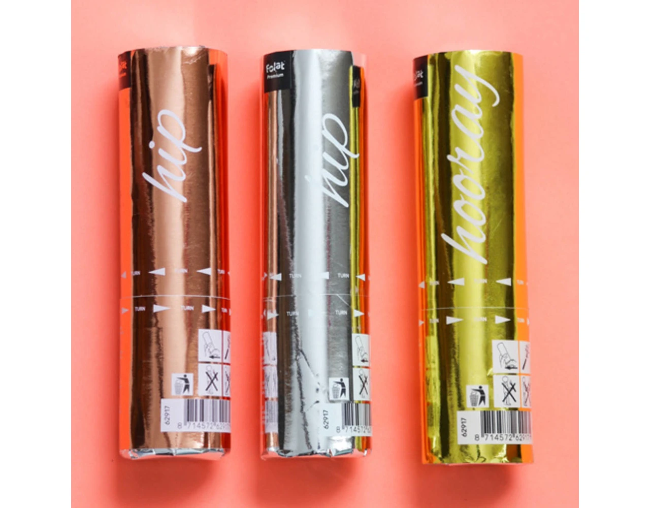 Confetti Kanonnen Set Metallic 15cm 3st 6 Confetti Kanonnen Set Metallic 15cm 3st - Afbeelding 6