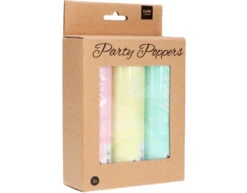 Confetti Kanonnen Set Pastel 15cm 3st -Feestspullen Winkel confetti kanonnen set pastel 15cm 3st 4