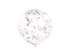 Confettti Ballonnen Zilver 30cm 6st