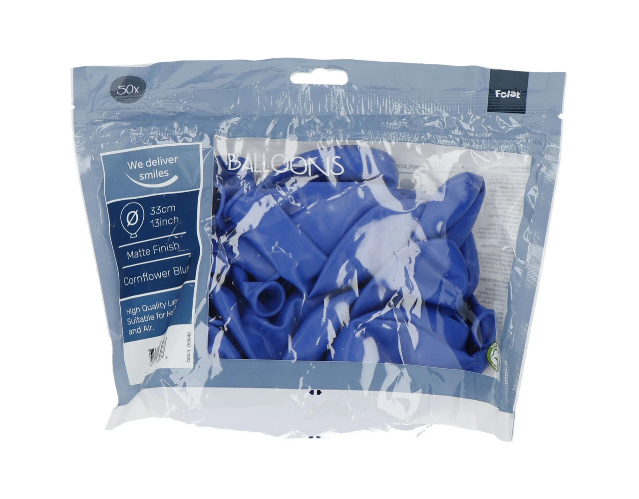 Cornflower Blue Ballonnen 33cm 50st 2 Cornflower Blue Ballonnen 33cm 50st - Afbeelding 2