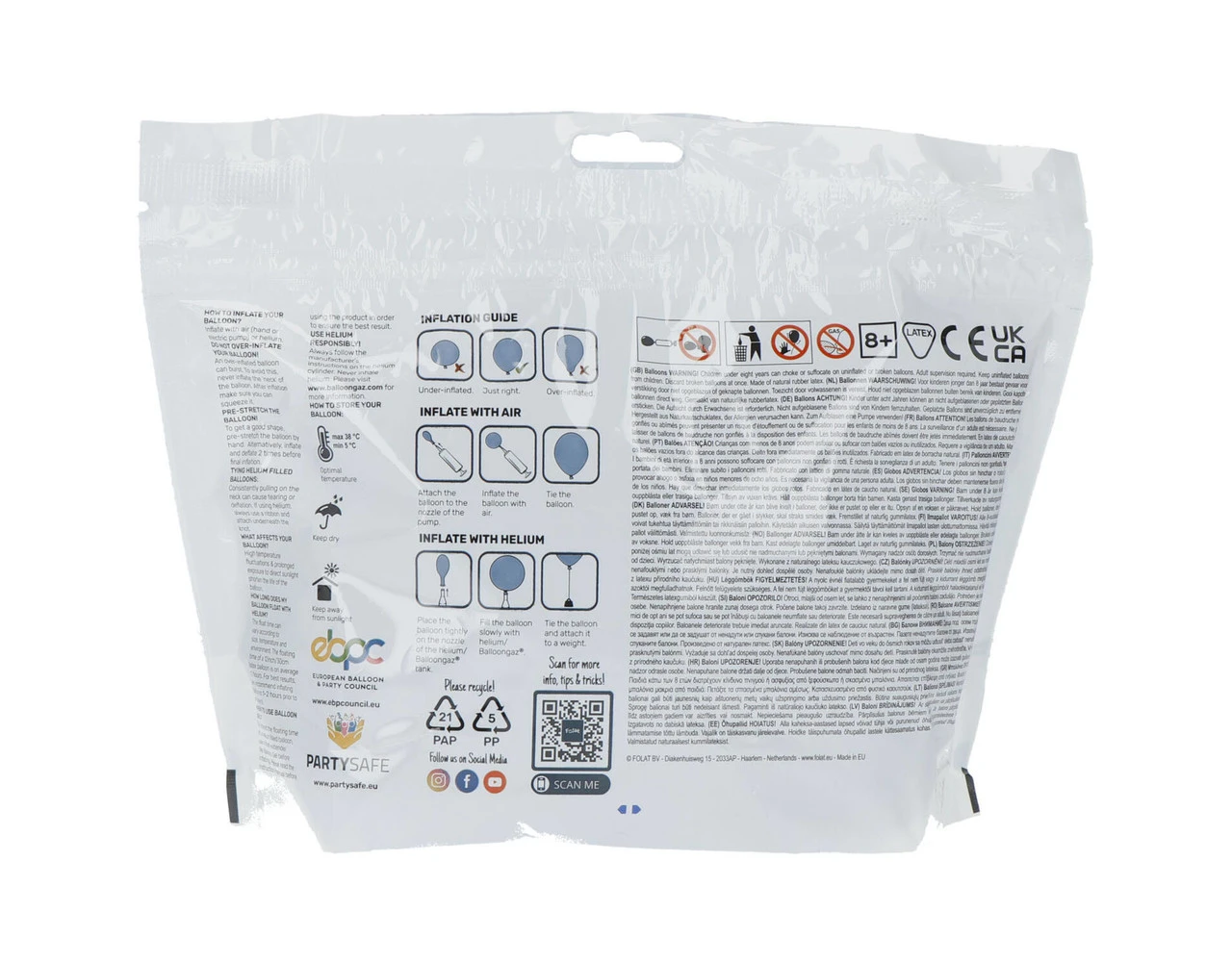 Cornflower Blue Ballonnen 33cm 50st 3 Cornflower Blue Ballonnen 33cm 50st - Afbeelding 3