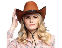 Cowboyhoed Bruin 45cm