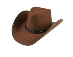 Cowboyhoed Bruin 45cm -Feestspullen Winkel cowboyhoed bruin 45cm 3