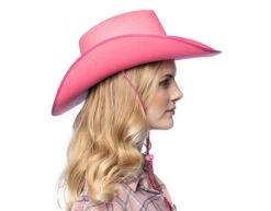 Cowboyhoed Roze -Feestspullen Winkel cowboyhoed roze 2