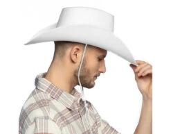 Cowboyhoed Wit -Feestspullen Winkel cowboyhoed wit 3