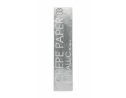 Crepe Papier Metallic Zilver 50cm 1,5m