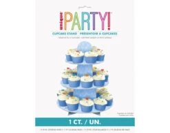 Cupcake Etagere Stippen Blauw 34cm -Feestspullen Winkel cupcake etagere stippen blauw 34cm 2