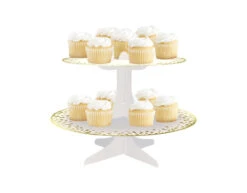 Cupcake Standaard Goud Karton 35cm