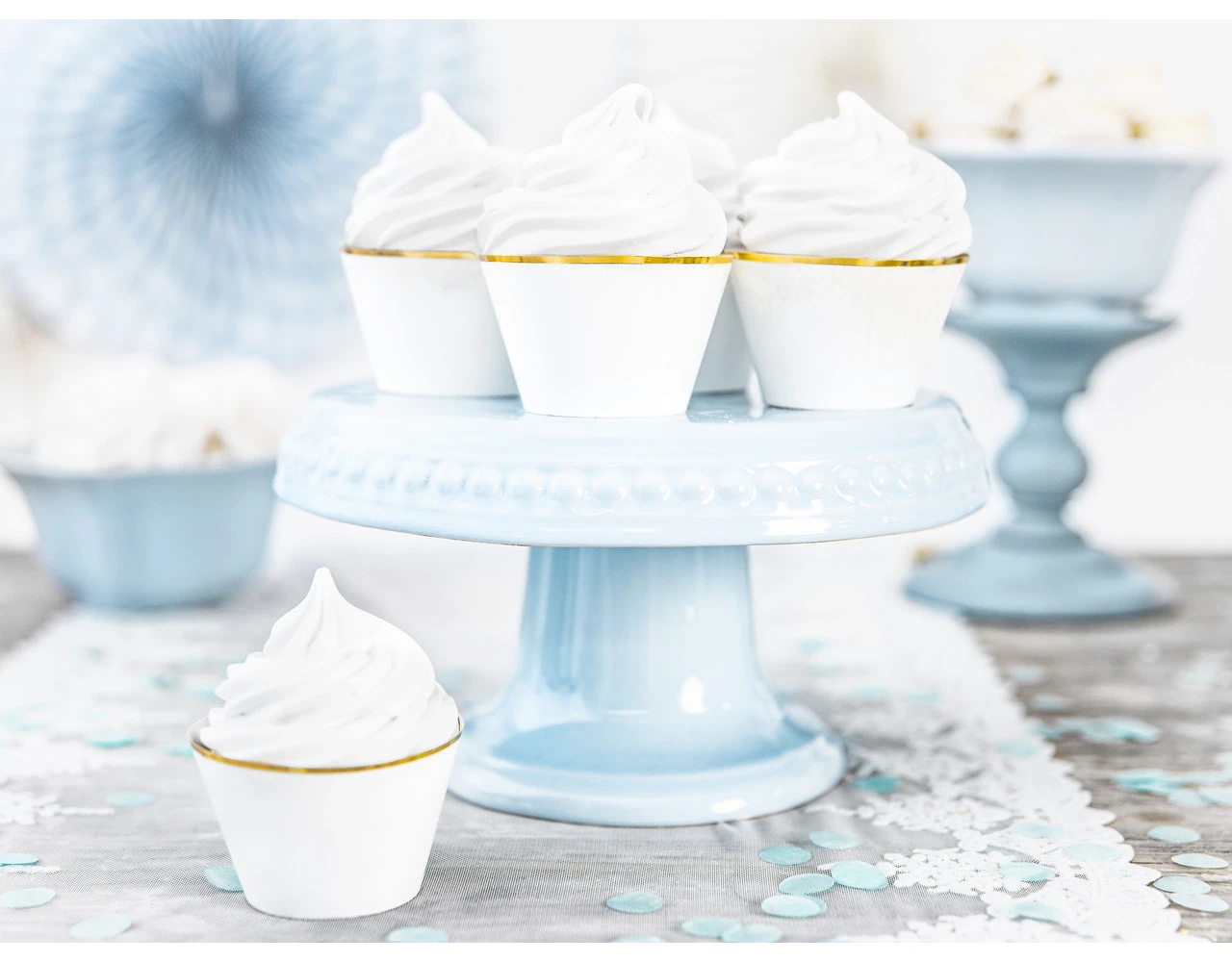 Cupcake Vormpjes Wit 7,6cm 6st 6 Cupcake Vormpjes Wit 7,6cm 6st - Afbeelding 6