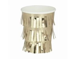 Cups Gold Foil Fringe Cups