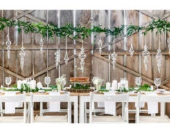 Decoratie Blikken 10cm 5st -Feestspullen Winkel decoratie blikken 10cm 5st 2