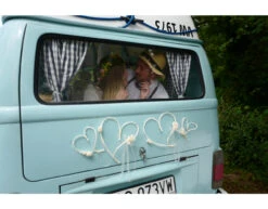 Decoratie Hart Wit 2st -Feestspullen Winkel decoratie hart wit 2st 3