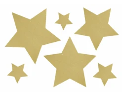 Decoratie Sterren Goud 6st -Feestspullen Winkel decoratie sterren goud 6st 3