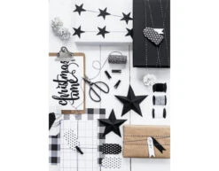 Decoratie Sterren Zwart 6st -Feestspullen Winkel decoratie sterren zwart 6st 7