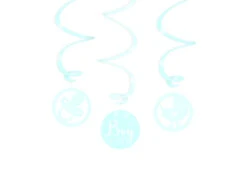 Decoratie Swirl Het Is Een Jongen 30cm 3st