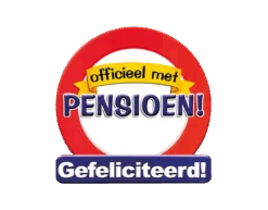 Deurbord Officieel Met Pensioen 50cm