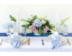 Donkerblauwe Tafelloper 16cm 9m -Feestspullen Winkel donkerblauwe tafelloper 16cm 9m 4