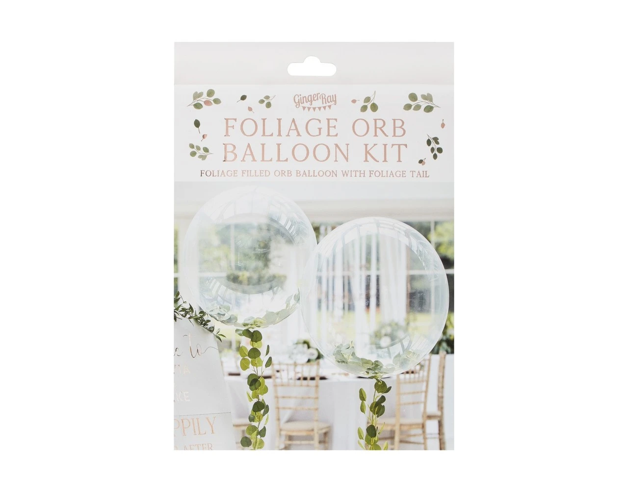 Doorzichtige Ballon Bladeren 91cm 3 Doorzichtige Ballon Bladeren 91cm - Afbeelding 3