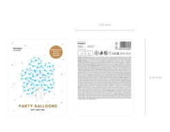 Doorzichtige Ballonnen Blauwe Hartjes -Feestspullen Winkel doorzichtige ballonnen blauwe hartjes 4