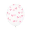 Doorzichtige Ballonnen Lichtroze Hartjes