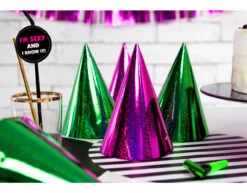 Feesthoedjes Holografisch Glitter 16cm 20st -Feestspullen Winkel feesthoedjes holografisch glitter 16cm 20st 8