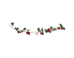 Foliage Garland Rose Garland With String Lights