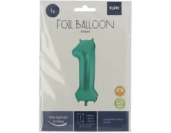 Folie Ballon Cijfer 1 Mat Groen XL 86cm Leeg 6 Folie Ballon Cijfer 1 Mat Groen XL 86cm Leeg -Feestspullen Winkel folie ballon cijfer 1 mat groen xl 86cm leeg 2