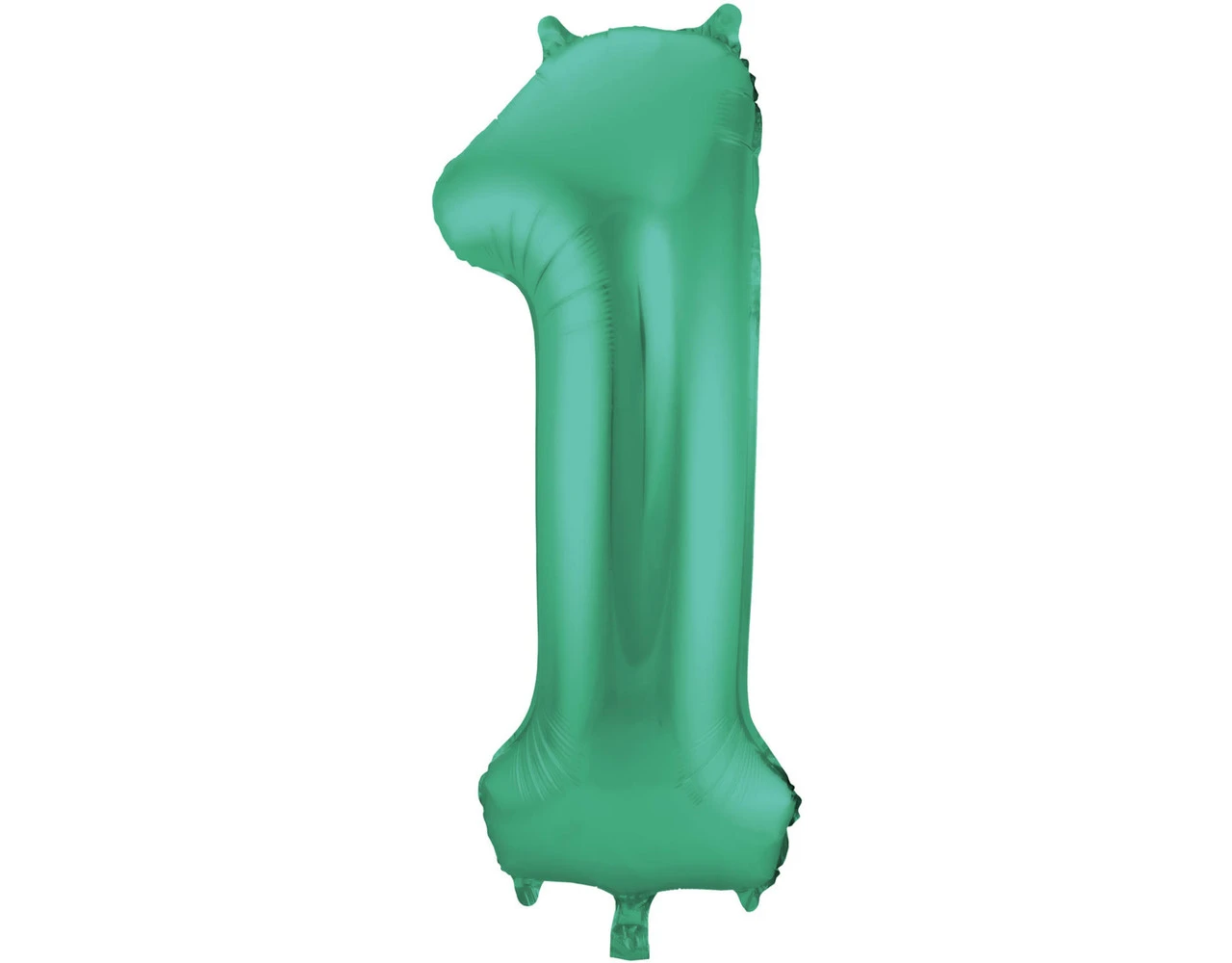 Folie Ballon Cijfer 1 Mat Groen XL 86cm Leeg 1 Folie Ballon Cijfer 1 Mat Groen XL 86cm Leeg