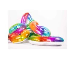 Folie Ballon Cijfer 1 Regenboog XL 81cm Leeg -Feestspullen Winkel folie ballon cijfer 1 regenboog xl 81cm leeg 2