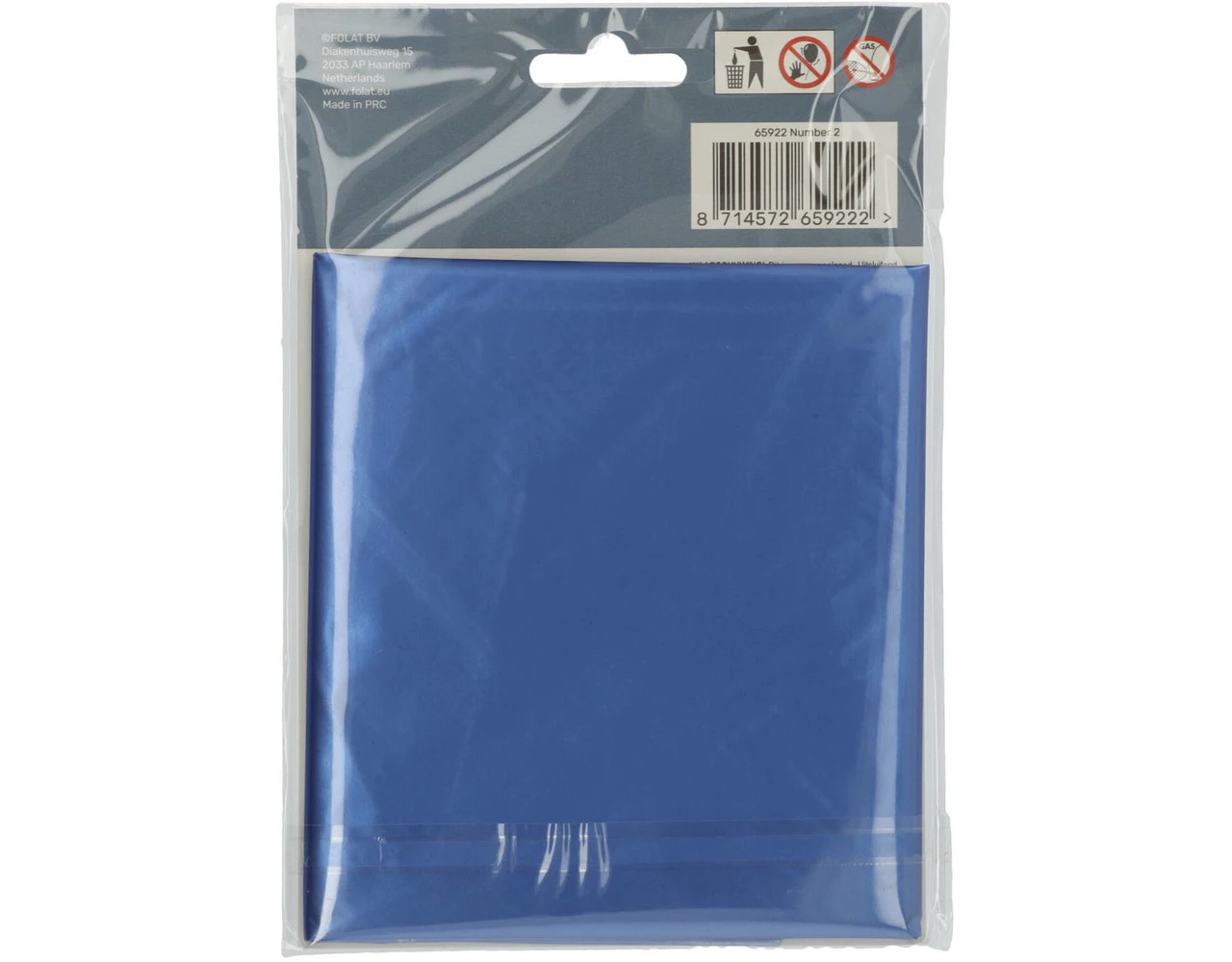 Folie Ballon Cijfer 2 Mat Blauw XL 86cm Leeg 4 Folie Ballon Cijfer 2 Mat Blauw XL 86cm Leeg - Afbeelding 4