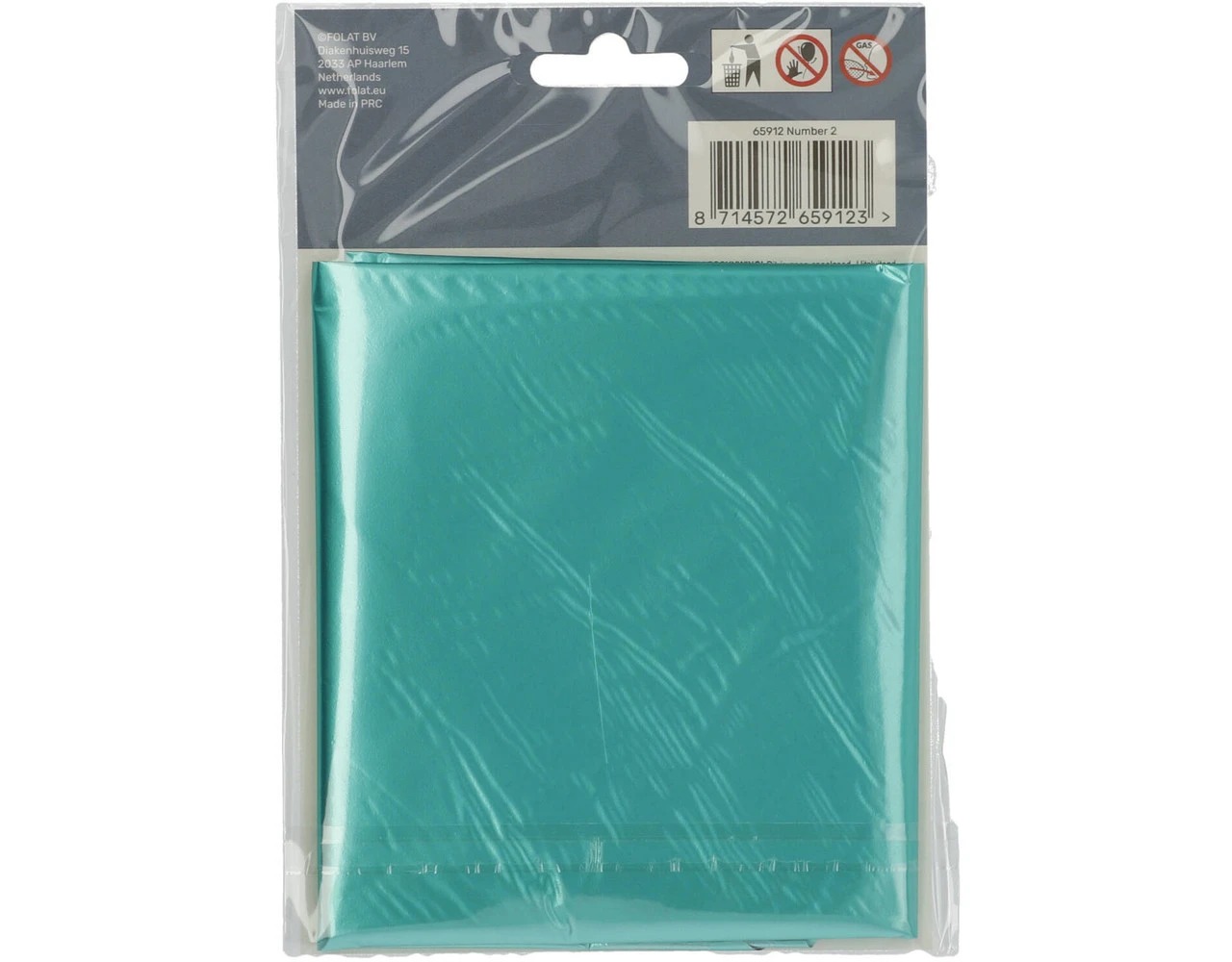 Folie Ballon Cijfer 2 Mat Groen XL 86cm Leeg 4 Folie Ballon Cijfer 2 Mat Groen XL 86cm Leeg - Afbeelding 4