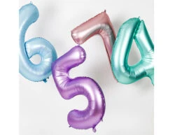 Folie Ballon Cijfer 3 Pastel Roze XL 86cm Leeg -Feestspullen Winkel folie ballon cijfer 3 pastel roze xl 86cm leeg 3