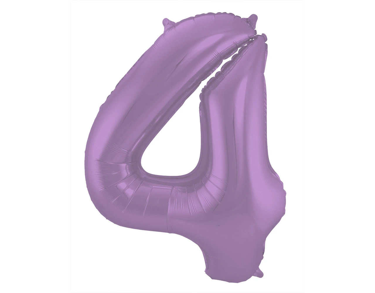 Folie Ballon Cijfer 4 Mat Paars XL 86cm Leeg 1 Folie Ballon Cijfer 4 Mat Paars XL 86cm Leeg