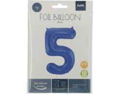 Folie Ballon Cijfer 5 Mat Blauw XL 86cm Leeg 6 Folie Ballon Cijfer 5 Mat Blauw XL 86cm Leeg -Feestspullen Winkel folie ballon cijfer 5 mat blauw xl 86cm leeg 2