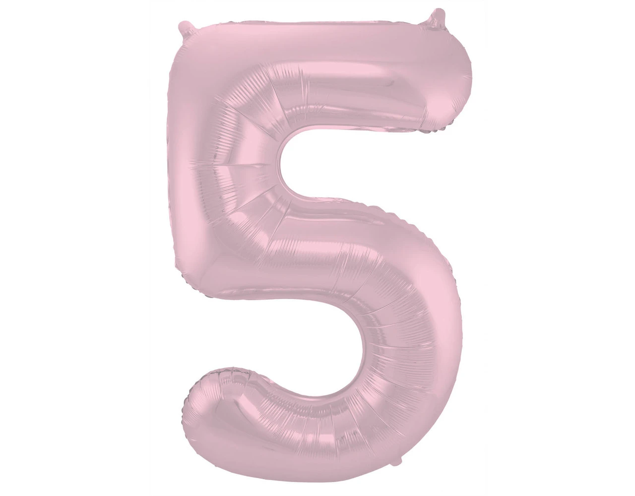 Folie Ballon Cijfer 5 Pastel Roze XL 86cm Leeg 1 Folie Ballon Cijfer 5 Pastel Roze XL 86cm Leeg