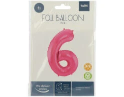 Folie Ballon Cijfer 6 Mat Roze XL 86cm Leeg 6 Folie Ballon Cijfer 6 Mat Roze XL 86cm Leeg -Feestspullen Winkel folie ballon cijfer 6 mat roze xl 86cm leeg 2