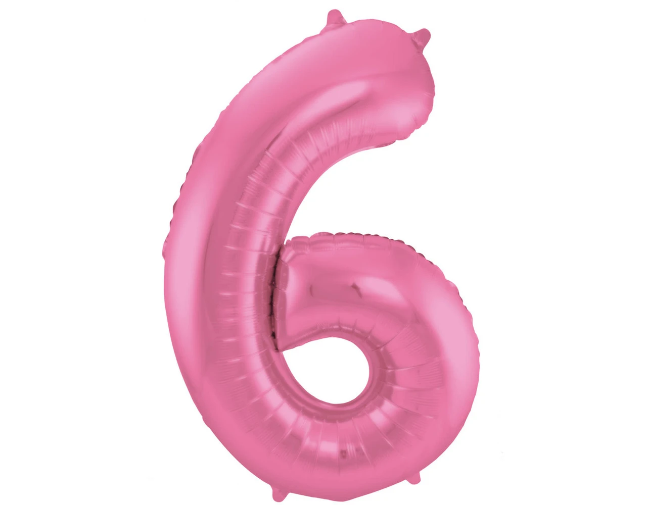 Folie Ballon Cijfer 6 Mat Roze XL 86cm Leeg 1 Folie Ballon Cijfer 6 Mat Roze XL 86cm Leeg
