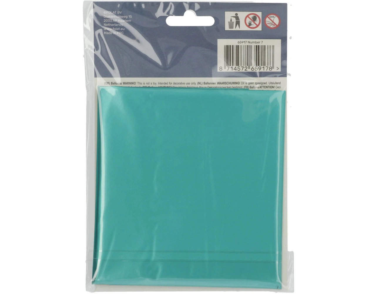 Folie Ballon Cijfer 7 Mat Groen XL 86cm Leeg 4 Folie Ballon Cijfer 7 Mat Groen XL 86cm Leeg - Afbeelding 4