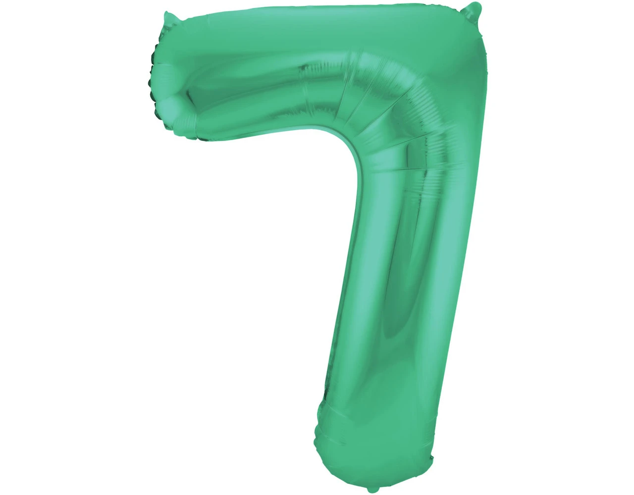 Folie Ballon Cijfer 7 Mat Groen XL 86cm Leeg 1 Folie Ballon Cijfer 7 Mat Groen XL 86cm Leeg