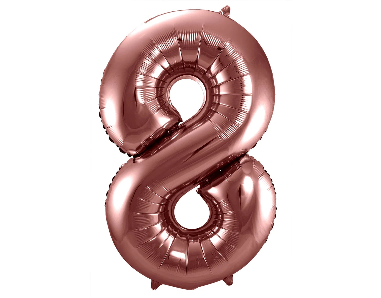 Folie Ballon Cijfer 8 Brons XL 86cm Leeg 1 Folie Ballon Cijfer 8 Brons XL 86cm Leeg