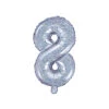 Folie Ballon Cijfer 8 Holografisch 35cm