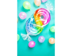 Folie Ballon Cijfer 8 Regenboog XL 81cm Leeg -Feestspullen Winkel folie ballon cijfer 8 regenboog xl 81cm leeg 3