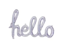 Folie Ballon Hello Holografisch 72cm